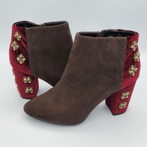 Fawcett Embellished Heel Ankle Boot